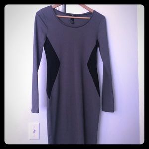 Body-Con Long Sleeve Dress- H&M - Size S